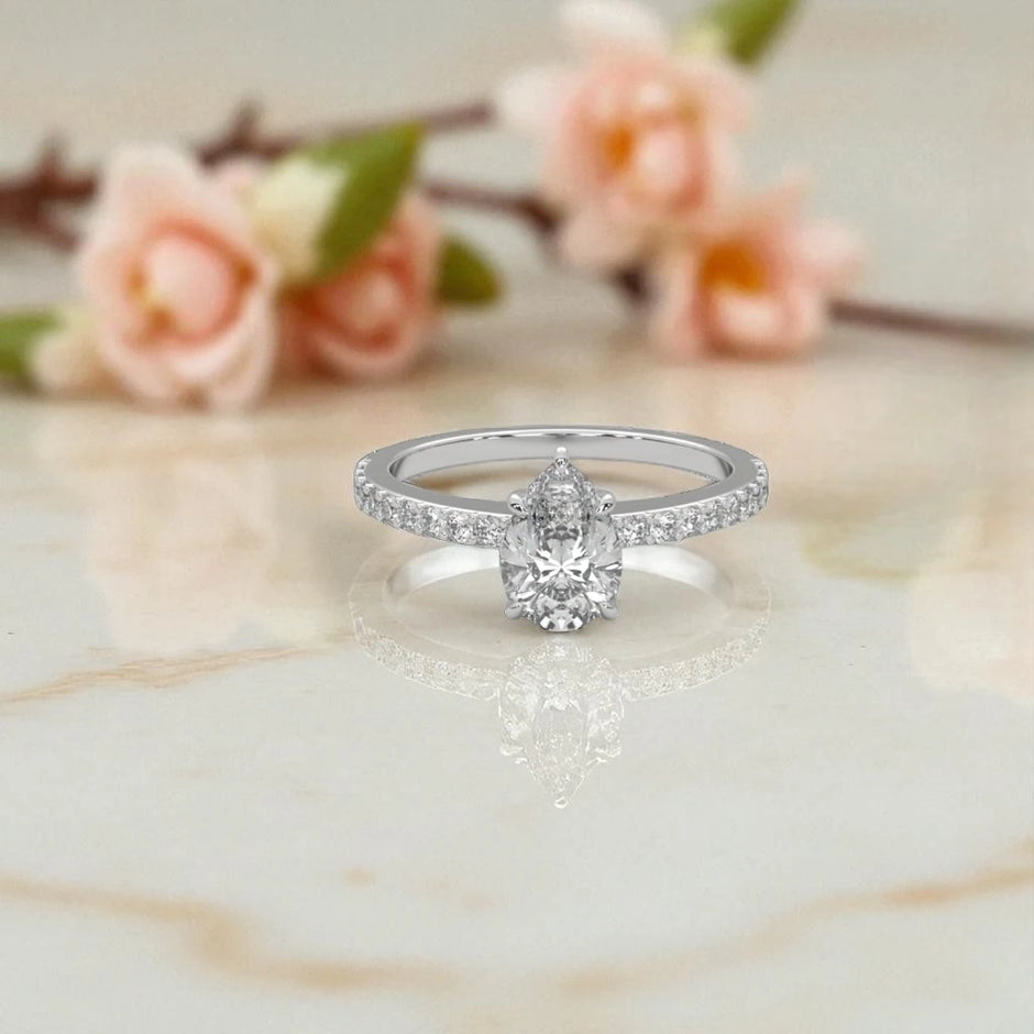 Moissanite Solitaire Ring RG-MD-SL-100/96