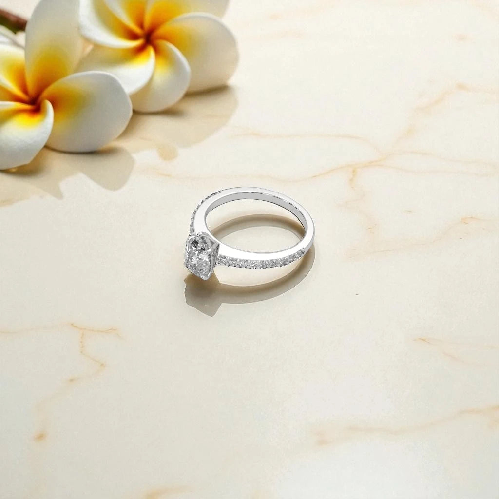 Moissanite Solitaire Ring RG-MD-SL-100/96