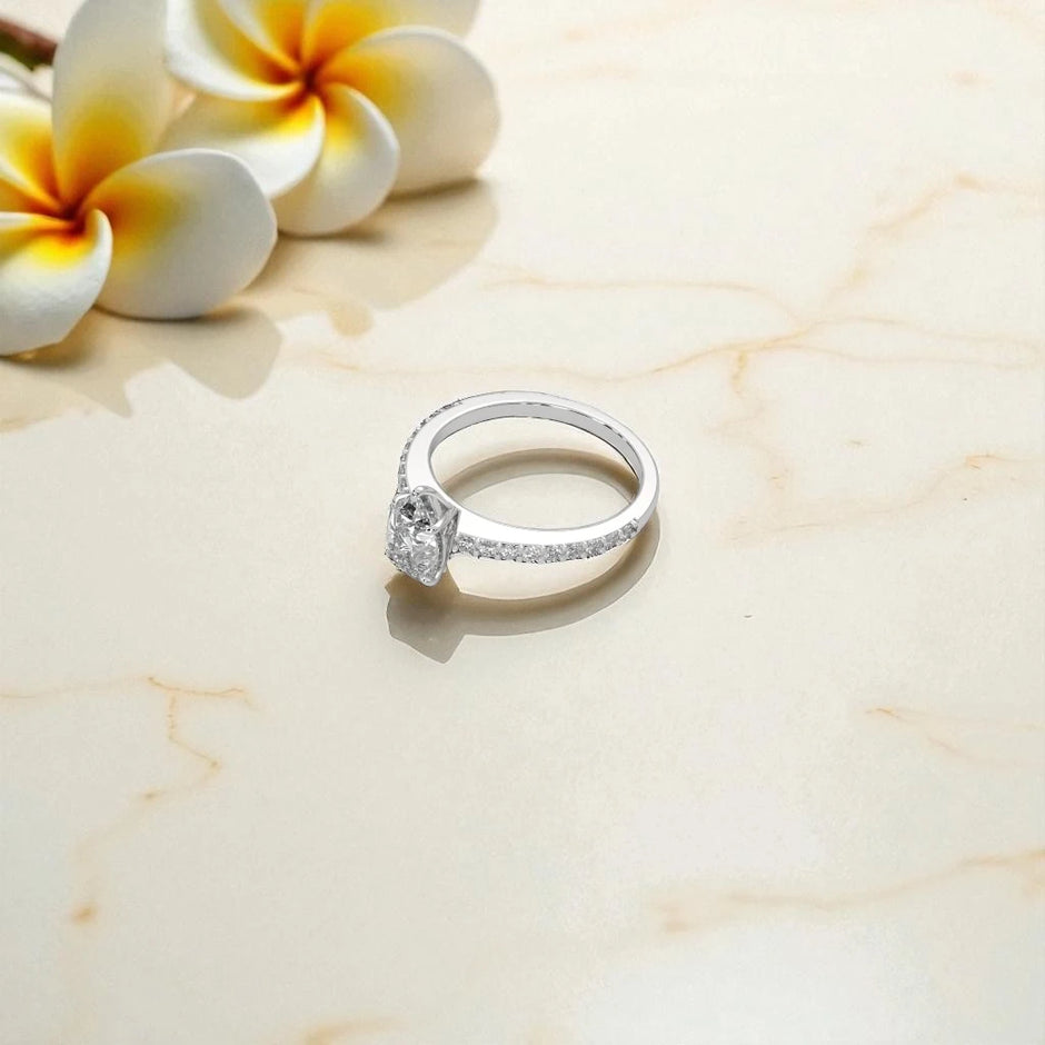 Moissanite Solitaire Ring RG-MD-SL-100/96
