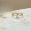 Emerald Cut Moissanite Solitaire Ring RG-MD-SL-100/97