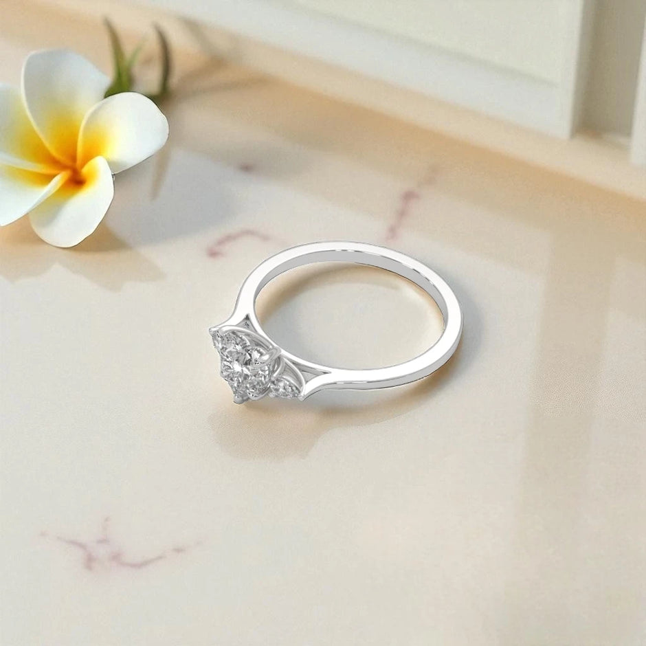Moissanite Solitaire Ring RG-MD-SL-100/98