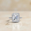 Moissanite Solitaire Halo Ring RG-MD-SL-200/10