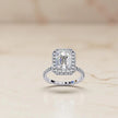 Moissanite Solitaire Halo Ring RG-MD-SL-200/10