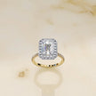 Moissanite Solitaire Halo Ring RG-MD-SL-200/10