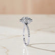 Moissanite Solitaire Halo Ring RG-MD-SL-200/12