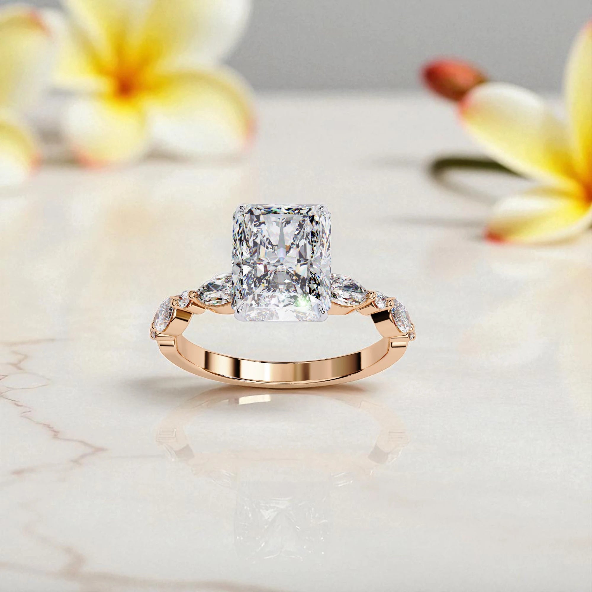 Moissanite Solitaire Halo Ring RG-MD-SL-200/17
