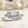 Moissanite Solitaire Cluster Ring RG-MD-SL-200/19