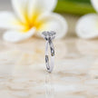 Moissanite Solitaire Cluster Ring RG-MD-SL-200/19