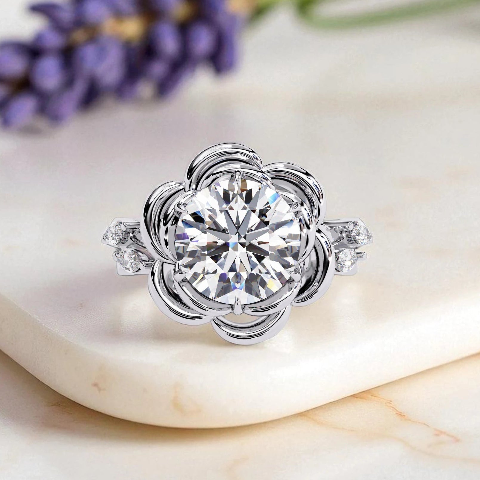 Moissanite Solitaire Ring RG-MD-SL-200/197