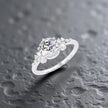 Moissanite Solitaire Cluster Ring RG-MD-SL-200/200