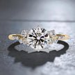 Moissanite Solitaire Cluster Ring RG-MD-SL-200/200