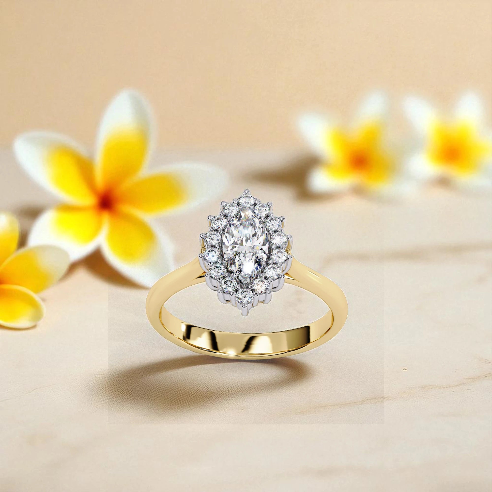 Moissanite Solitaire halo Ring RG-MD-SL-200/29