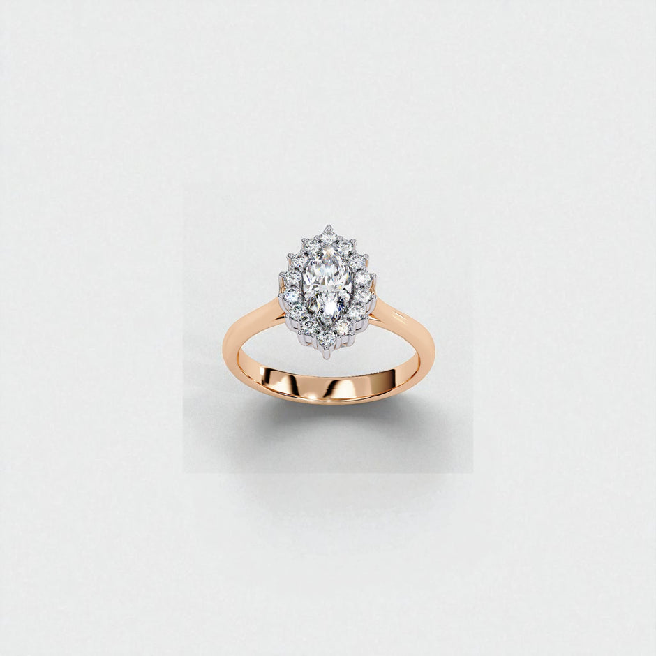 Moissanite Solitaire halo Ring RG-MD-SL-200/29
