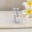 Moissanite Solitaire halo Ring RG-MD-SL-200/30