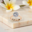 Moissanite Solitaire halo Ring RG-MD-SL-200/30