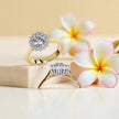 Moissanite Solitaire halo Ring RG-MD-SL-200/30