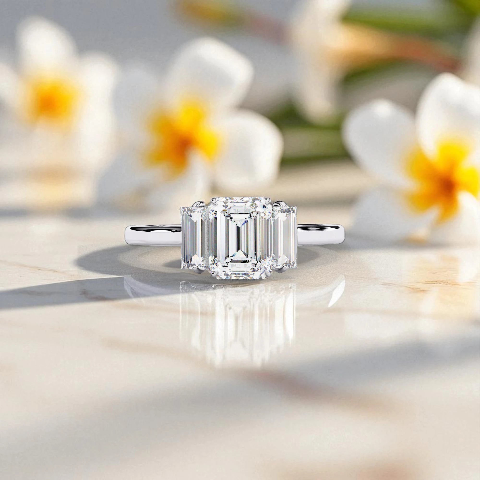 Moissanite Solitaire Trinity Ring RG-MD-SL-200/36