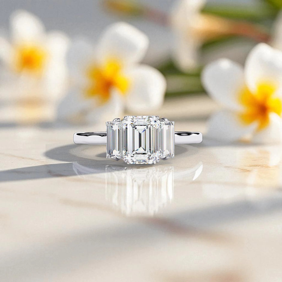 Moissanite Solitaire Trinity Ring RG-MD-SL-200/36