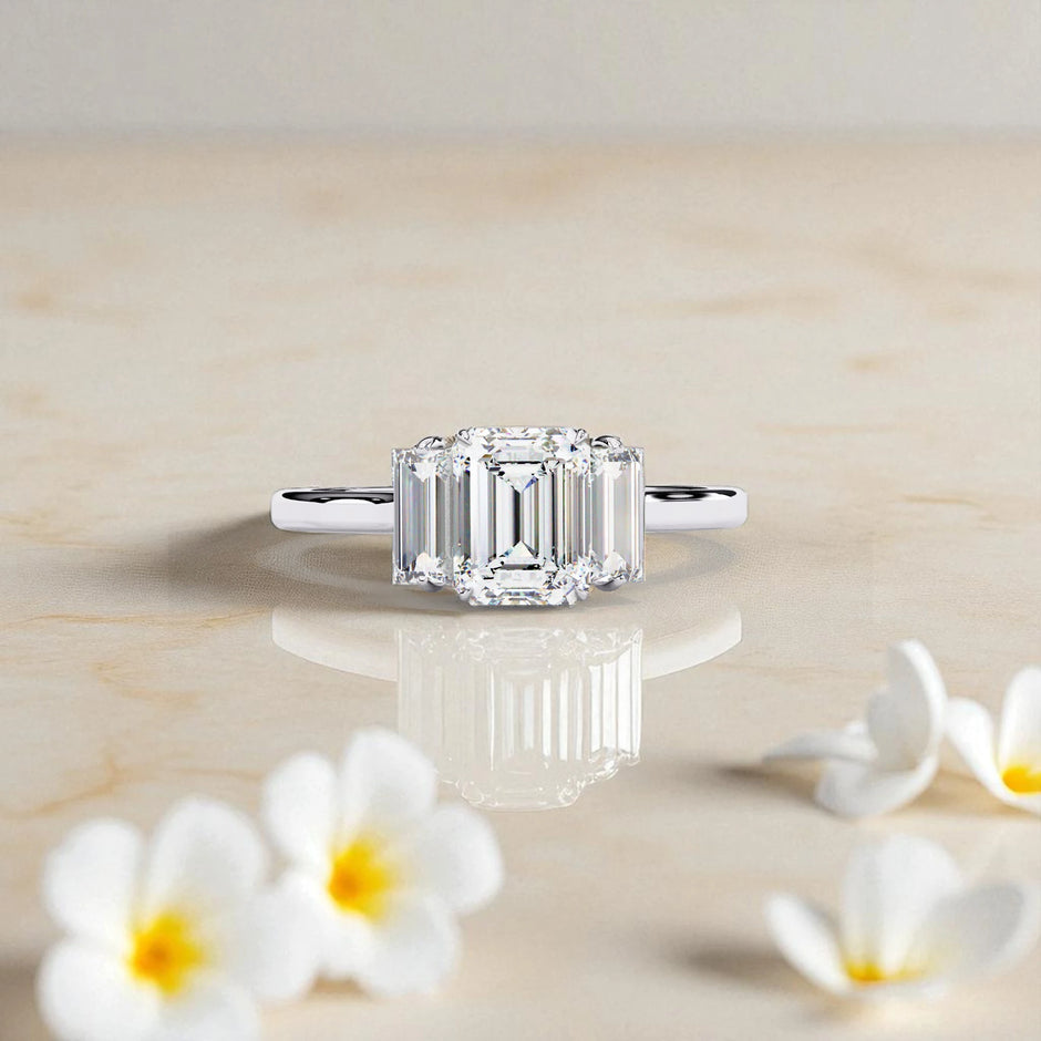 Moissanite Solitaire Trinity Ring RG-MD-SL-200/36