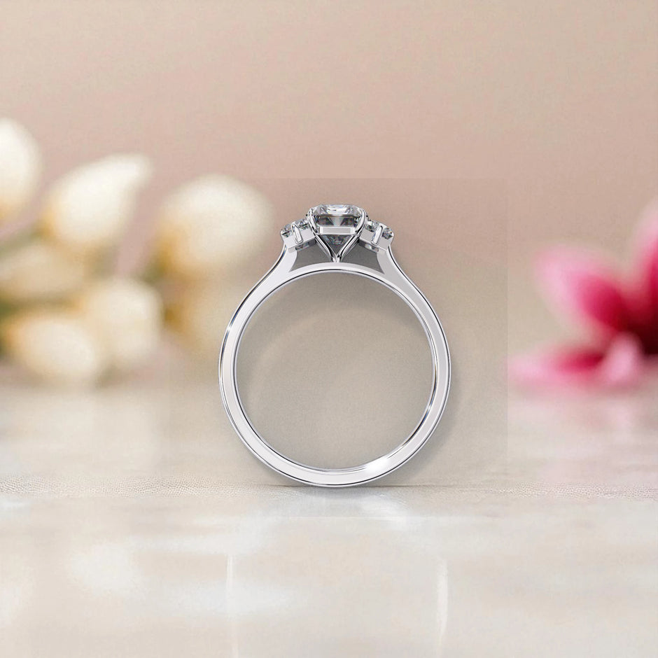 Moissanite Solitaire Trinity Ring RG-MD-SL-200/36