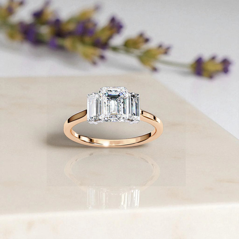 Moissanite Solitaire Trinity Ring RG-MD-SL-200/36