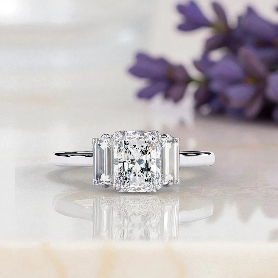 Moissanite Solitaire Trinity Ring RG-MD-SL-200/37