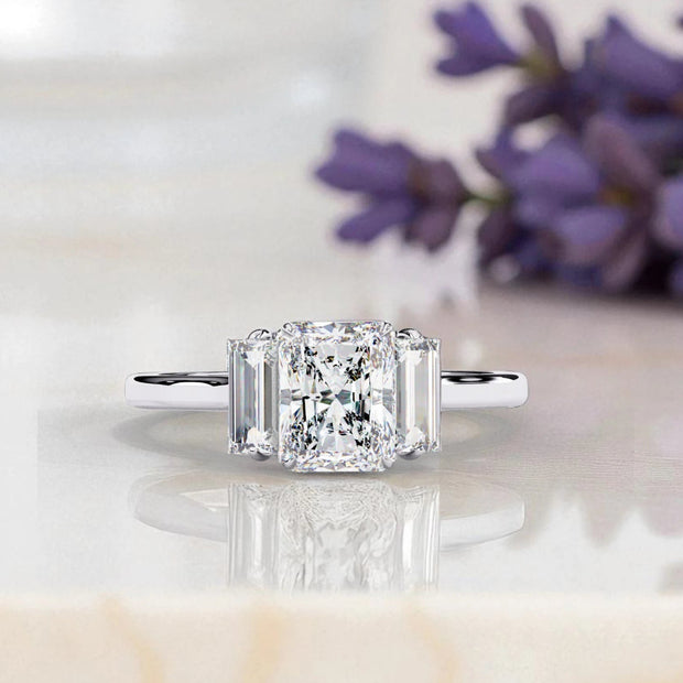 Moissanite Solitaire Trinity Ring RG-MD-SL-200/37
