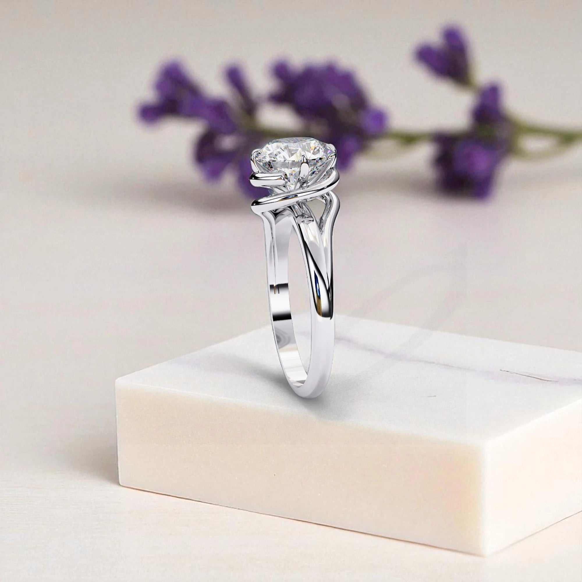 Moissanite Solitaire Ring RG-MD-SL-200/49