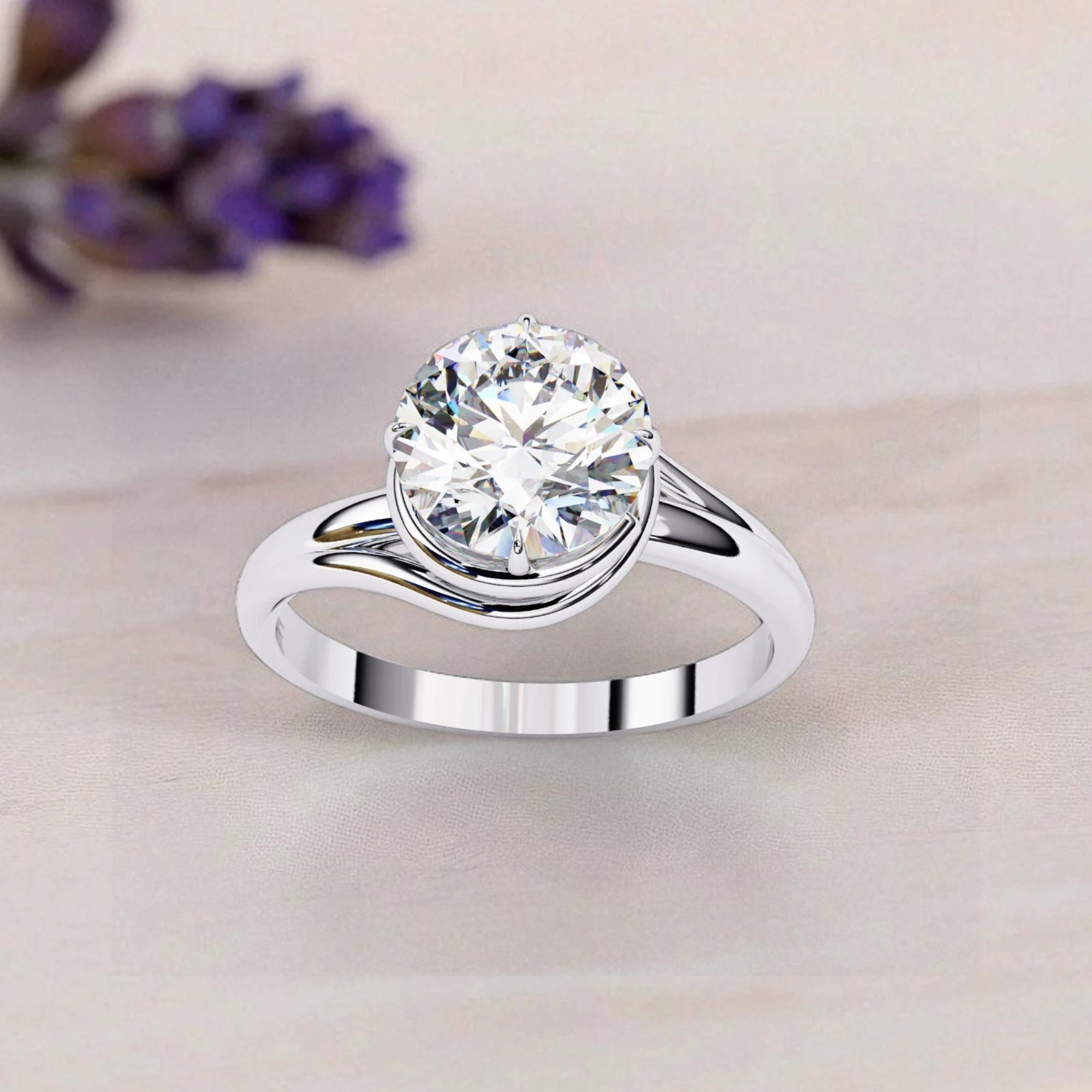 Moissanite Solitaire Ring RG-MD-SL-200/49