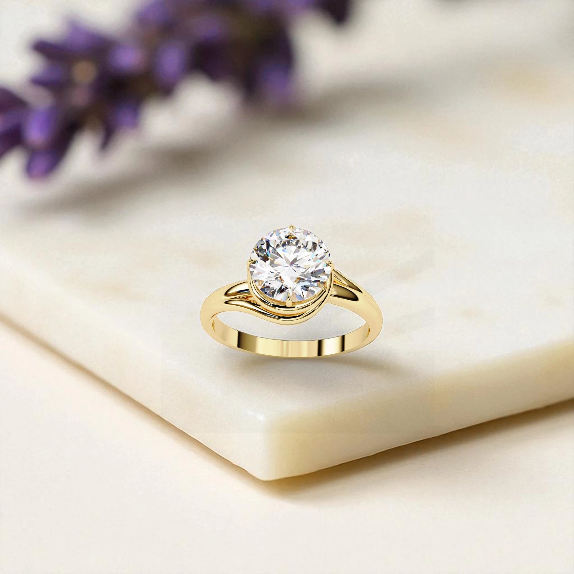 Moissanite Solitaire Ring RG-MD-SL-200/49