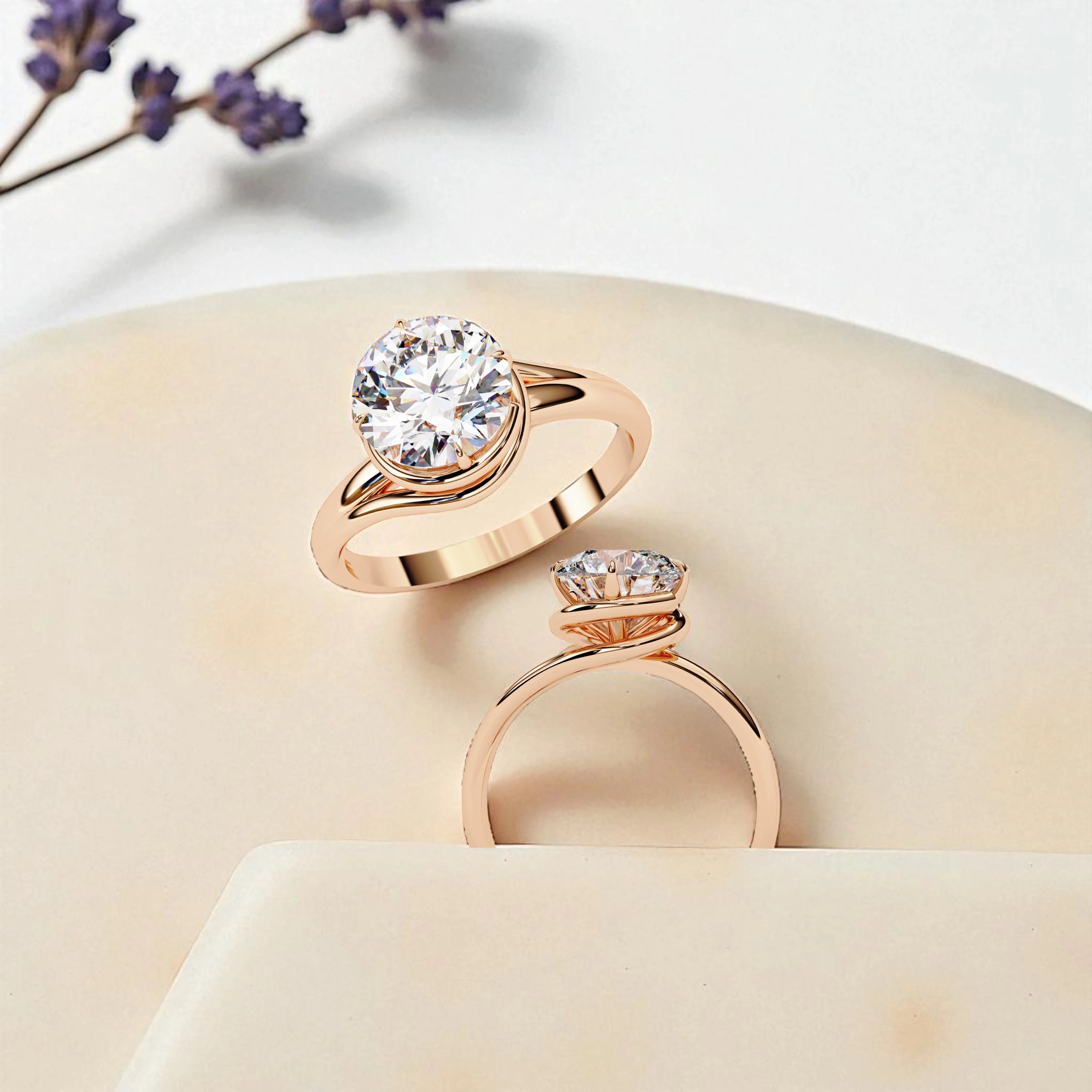 Moissanite Solitaire Ring RG-MD-SL-200/49