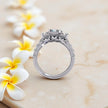 Moissanite Solitaire Cluster Ring RG-MD-SL-200/9
