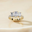 Moissanite Solitaire Cluster Ring RG-MD-SL-200/9