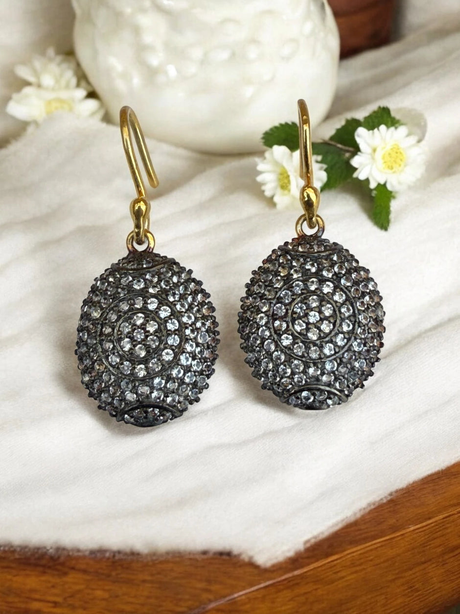 vintage 925 sterling silver drop earrings