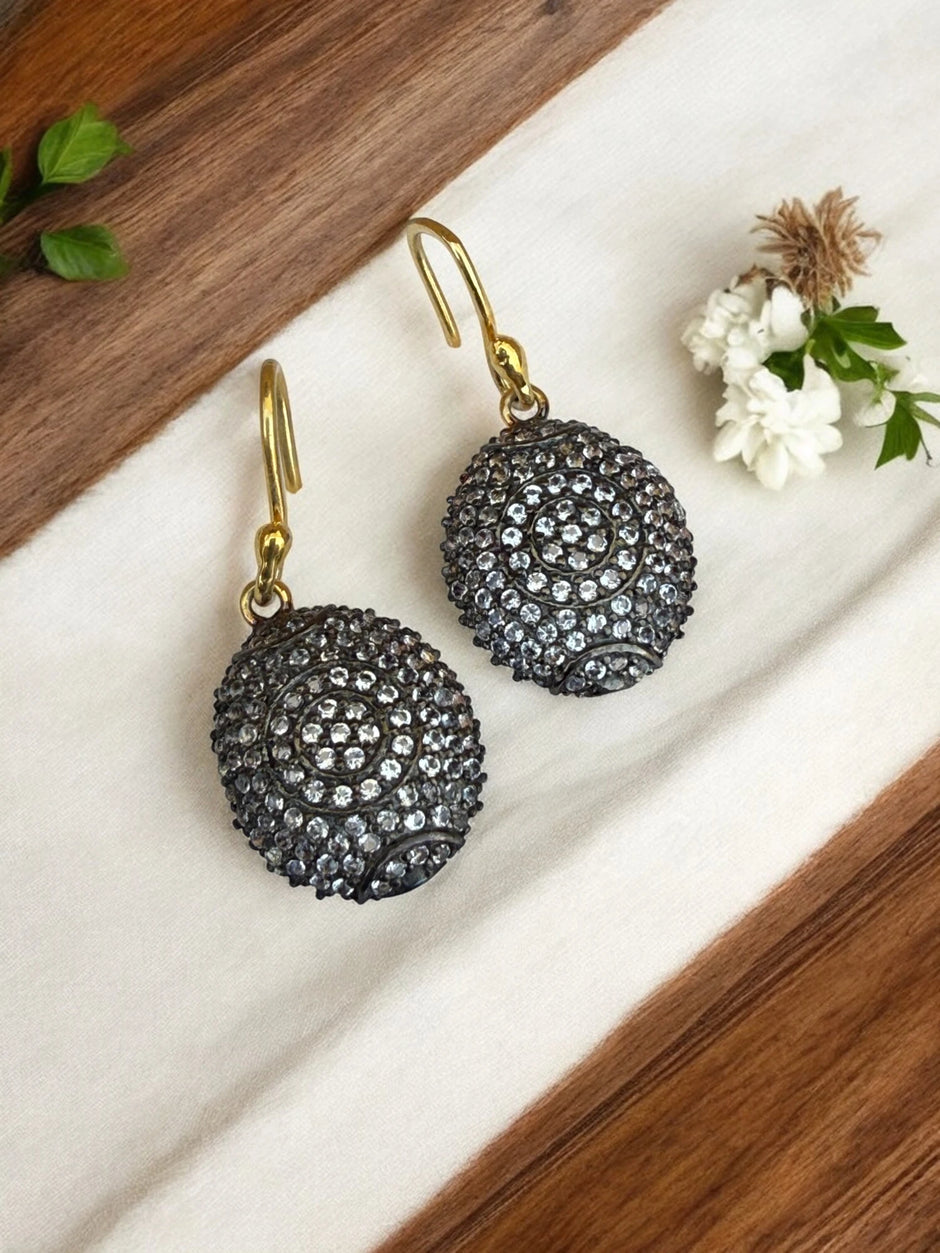 vintage 925 sterling silver drop earrings