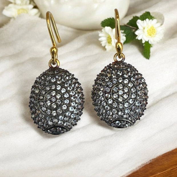vintage 925 sterling silver drop earrings