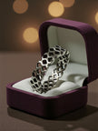 Lattice Pattern 925 Sterling Silver Ring Band RG-OX-SL-008
