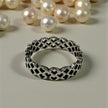 Lattice Pattern 925 Sterling Silver Ring Band RG-OX-SL-008
