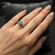 Natural Blue Topaz Art Deco  Ring RG-GM-BT-SL-032