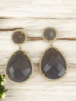 Lavender bloom drops Dangle earrings