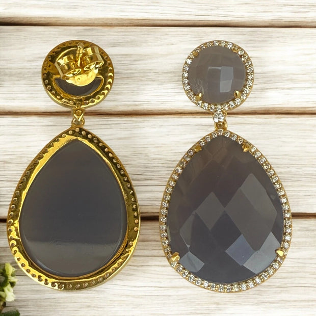 Lavender bloom drops Dangle earrings