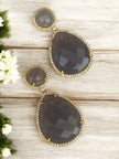 Lavender bloom drops Dangle earrings