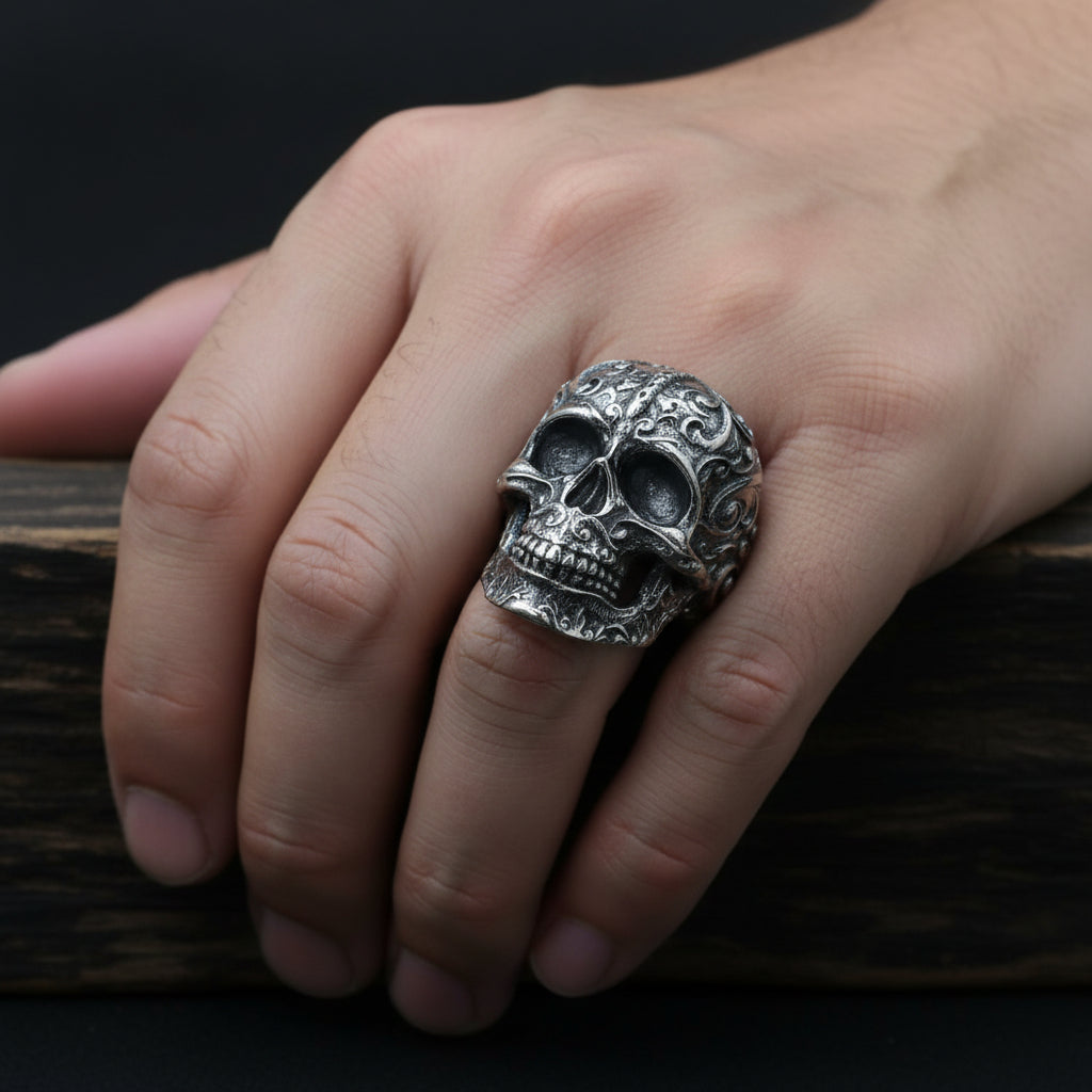 925 sterling silver face ring RG-OX-SL-035