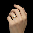 Trillion Cut Natural aqua marine Art Deco Ring RG-GM-AQ-SL-018
