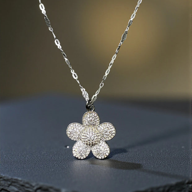 925 sterling silver Daisy flower pendant PD-SL-008