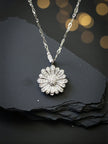 Daisy flower 925 sterling silver pendant
