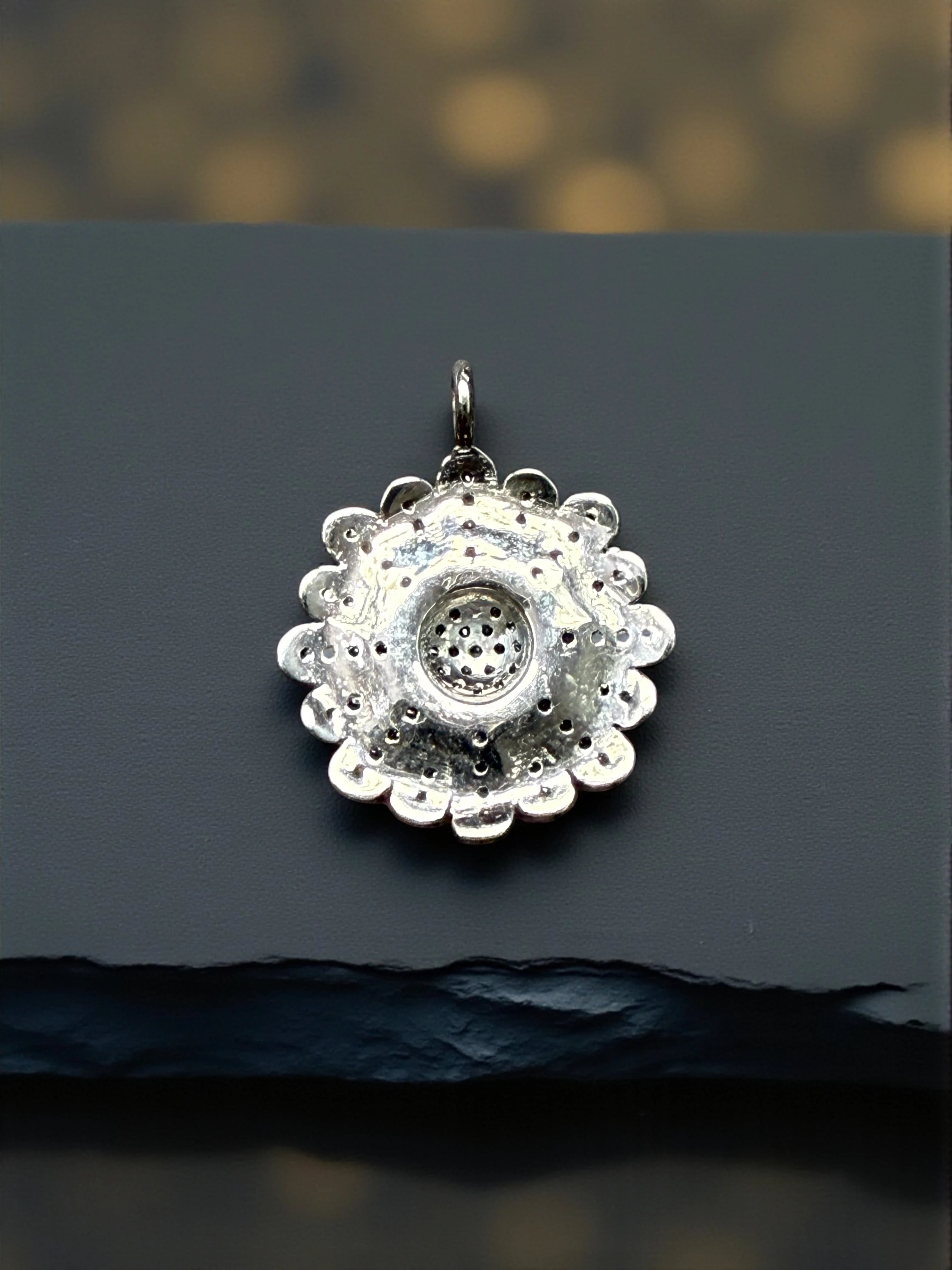 Daisy flower 925 sterling silver pendant