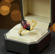 Natural Garnet marquise cut  Ring RG-GM-GR-SL-022