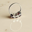 Natural Garnet Trinity Ring RG-GM-GR-SL-020