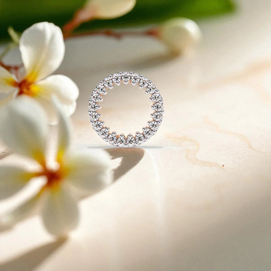 925 Sterling Silver Moissanite diamond halo stud Earrings